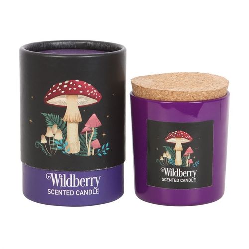 Embrace the enchantment of shadowed woods with this Wildberry candle, designed with a mystical mushroom motif. Let its warm glow and rich scent transport you to ancient forest realms, where the essence of wild plants weaves its spell. Crafted from vegan paraffin wax, it offers around 25 hours of bewitching burn time.