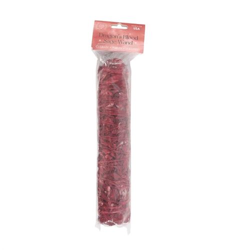 The act of ‘smudging’ is a traditional Native American practice used to cleanse and purify spaces using the smoke of burning sacred herbs. Sustainably sourced and made in the USA, this 22.5cm smudge stick features dried dragon's blood sage thoughtfully handtied into a tight bundle for burning and display.