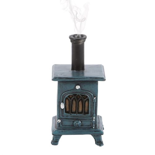 This miniature stove incense cone burner adds warm, rustic charm to any decor, especially during the festive period. Simply place an incense cone in the back of the burner and watch how the smoke curls gently through the top of the burner, creating a cosy atmosphere. This cone holder would make a great addition to winter homeware or as a little gift.