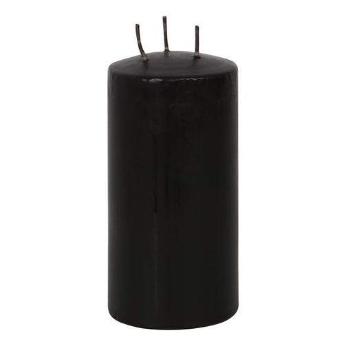 This large Vampire Blood pillar candle casts a spell with its mesmerizing bleeding wax effect, perfect for enchanting dinners or setting a mysterious ambiance. Rest it on a decorative pedestal to watch the warm wax drip like a dark potion, captivating all who behold it. Crafted from unscented paraffin wax, it offers around 7 hours of flickering magic. Remember to shield your surfaces and never leave the flame unattended. Dimensions: 15.2cm tall by 7.5cm wide. Embrace the mystic glow and let the shadows danc