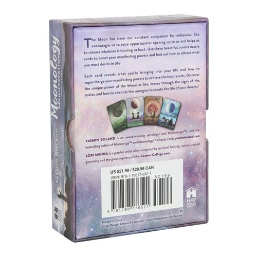 Harness the lunar power of manifestation with the Moonology Manifestation Oracle by Yasmin Boland. This 48-card deck, paired with a 144-page guidebook, helps you align with the moon’s phases to manifest your dreams and desires. Each card is beautifully illustrated by Lori Menna, offering cosmic insight and empowering affirmations to guide your spiritual journey. Whether you're working with the New Moon’s potential or the Full Moon’s release, this deck is your celestial companion for clarity, intention, and