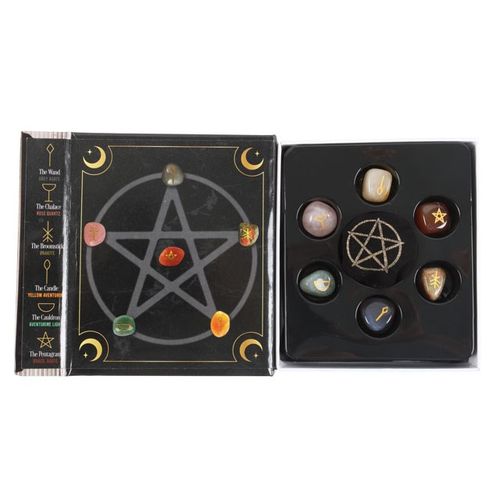 This witches guide to crystals gift set includes everything needed to cast stones for divination. Use the 6 included tumblestones and casting chart to amplify intentions and attract positivity.