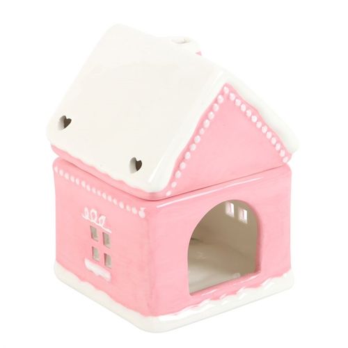 Gingerbread House Oil Burner – Candy Pink Christmas Magic