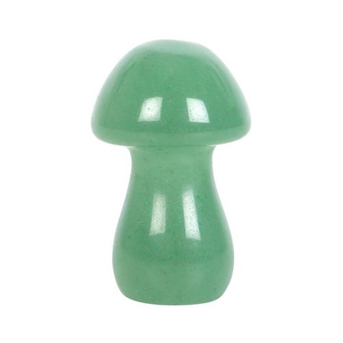 Harness the power of crystal healing with this Magical Crystal Mushroom crafted from polished aventurine. This beautiful stone promotes strength and bravery, making it a powerful tool for overcoming difficult tasks.