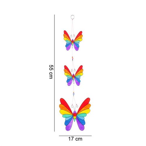 Enchant your sacred space with the String of Butterflies sun catcher, featuring three delicately crafted, multi-coloured butterflies that dance with the light. Ethically sourced to honor the earth’s gifts, this mystical charm measures 54cm in height and 15.5cm in width, casting vibrant reflections that invite transformation and joy. Perfect for windows or altars, it weaves a spell of beauty and serenity, connecting you to nature’s magic. Packaged thoughtfully at 17cm by 15.5cm, it arrives ready to infuse yo