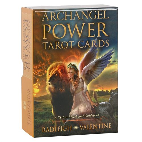 The Archangel Power Tarot deck, crafted by Radleigh Valentine, features 78 beautifully illustrated cards and a 180-page guidebook. With evocative imagery and uplifting messages, this deck serves as a mystical companion, encouraging bravery, inspiration, and deep inner strength. Encased in an elegant sliding box, the artwork by Jeff Bedrick invites you to connect with celestial energies and unlock your spiritual power.
