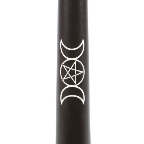 Triple Moon Black Taper Candle Set – Pack of 3 for Ritual & Décor