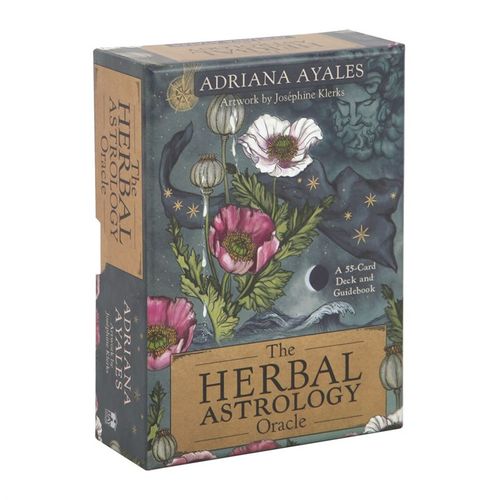The Herbal Astrology Oracle card deck by Adriana Ayales includes a 55-card deck and 176 page guidebook. This deck opens the user to spiritual healing and guidance through the healing power of plants. Beautifully presented in a matching box.