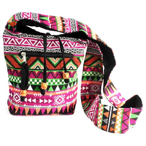 Let your spirit wander with the Mystic Nomad Ethnic Jacquard Sling Bag, lovingly crafted for soul seekers and free spirits. Woven with vibrant ethnic jacquard fabric, each piece tells a story of ancient lands, tribal wisdom, and sacred journeys. Whether you're navigating the city streets, attending a sacred gathering, or dancing under moonlight on distant shores – this bag moves with your energy.

Lined with soft cotton and detailed with thoughtful zips and pockets, it holds not only your essentials but you