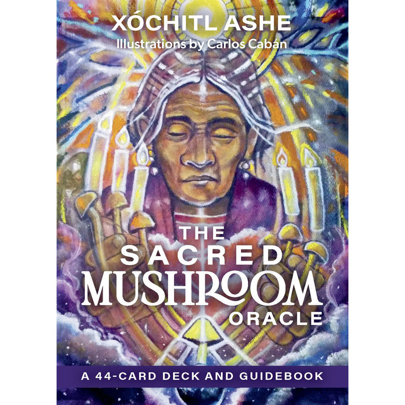 Enter a visionary realm with The Sacred Mushroom Oracle Deck, a 44-card journey guided by ancestral wisdom and mushroom spirit. Created by Xóchitl Ashe, this powerful deck reflects sacred ceremony, inner awakening, and connection to Earth’s hidden teachers. Each richly painted card reveals symbolic, shamanic imagery—figures of guidance, sacred geometry, and nature’s intelligence—supported by a detailed guidebook of meanings, rituals, and spreads. Ideal for divination, meditation, and spiritual exploration, 