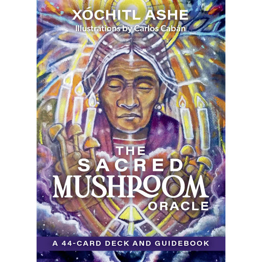 Enter a visionary realm with The Sacred Mushroom Oracle Deck, a 44-card journey guided by ancestral wisdom and mushroom spirit. Created by Xóchitl Ashe, this powerful deck reflects sacred ceremony, inner awakening, and connection to Earth’s hidden teachers. Each richly painted card reveals symbolic, shamanic imagery—figures of guidance, sacred geometry, and nature’s intelligence—supported by a detailed guidebook of meanings, rituals, and spreads. Ideal for divination, meditation, and spiritual exploration, 