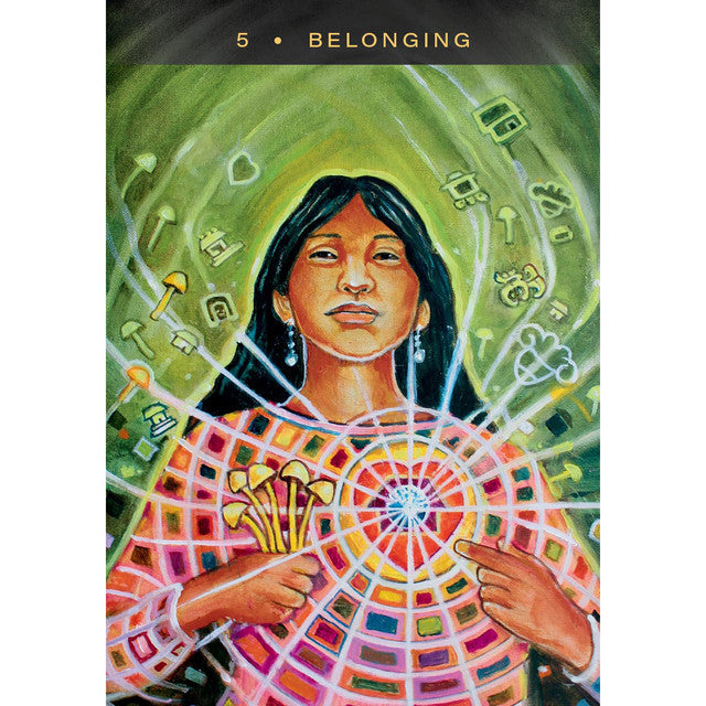 Enter a visionary realm with The Sacred Mushroom Oracle Deck, a 44-card journey guided by ancestral wisdom and mushroom spirit. Created by Xóchitl Ashe, this powerful deck reflects sacred ceremony, inner awakening, and connection to Earth’s hidden teachers. Each richly painted card reveals symbolic, shamanic imagery—figures of guidance, sacred geometry, and nature’s intelligence—supported by a detailed guidebook of meanings, rituals, and spreads. Ideal for divination, meditation, and spiritual exploration, 
