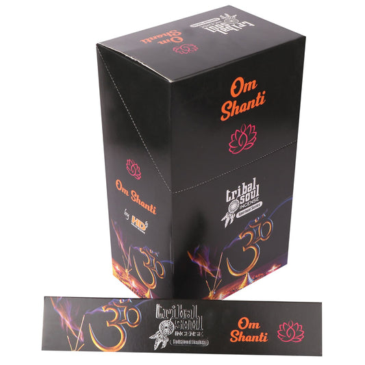 Invite serenity and soul into your sacred space with the Tribal Soul Spiritual Incense Sticks and Ceramic Holder – Ohm Shanti. Designed to promote harmony and inner peace, this beautifully boxed set includes richly aromatic incense sticks and a handcrafted ceramic holder, making it the perfect gift or ritual companion.

Each stick is lovingly blended with natural herbs, resins, and essential oils, creating a calming and purifying scent that resonates with the sacred vibration of “Ohm Shanti” – a mantra for 