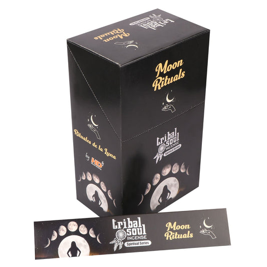 Embrace sacred moon rituals with the Tribal Soul Spiritual Incense Sticks and Ceramic Holder set. Handcrafted with traditional wisdom, this beautifully boxed ritual kit includes high-quality, aromatic incense sticks and a rustic ceramic holder designed to enhance your spiritual practice.

Infused with natural herbs and resins, each stick offers a calming, cleansing aroma that aligns perfectly with moon phases—ideal for meditation, intention setting, or cleansing your space during full and new moon ceremonie
