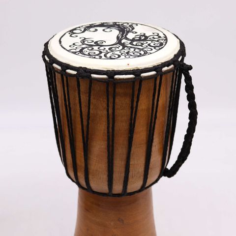 Wide Top Djembe Drum 40cm – Tree of Life Design