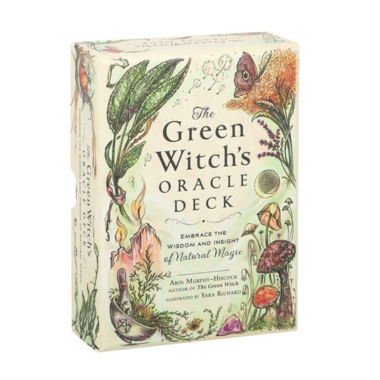 The Green Witch Oracle, Arin Murphy-Hiscock, Green Witchcraft, Nature Magic, Oracle Cards, Witchcraft Tools, Herbal Oracle Deck, Pagan Gifts, The Witches Garden, Divination Deck, Elemental Magic, Earth Witch, Wiccan Supplies, Botanical Oracle, Mystical Deck, Spiritual Guidance, Natural Magic Cards, Eco Witch, Oracle Deck UK