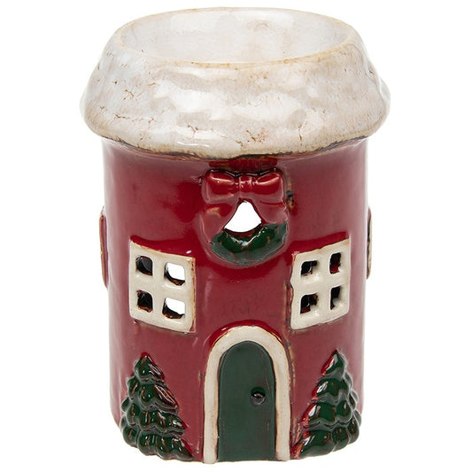Village Pottery Christmas Oil Wax Warmer Wreath
