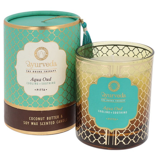 Immerse your senses in the deep, mystical aroma of Oud with our Organic Goodness Ayurveda Candle by Song of India. Hand-poured with natural soy wax and infused with therapeutic-grade essential oils, this candle evokes ancient rituals and sacred stillness.

The rich, woody fragrance of Oud—often called "liquid gold"—is revered in Ayurveda for its grounding properties. Its smoky, sweet, and musky scent helps center the mind, making it perfect for meditation, spiritual practices, or unwinding after a long day.