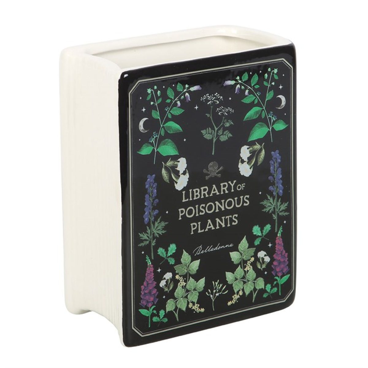 Poisonous Plants Book Shaped Vase – Gothic Botanical Decor