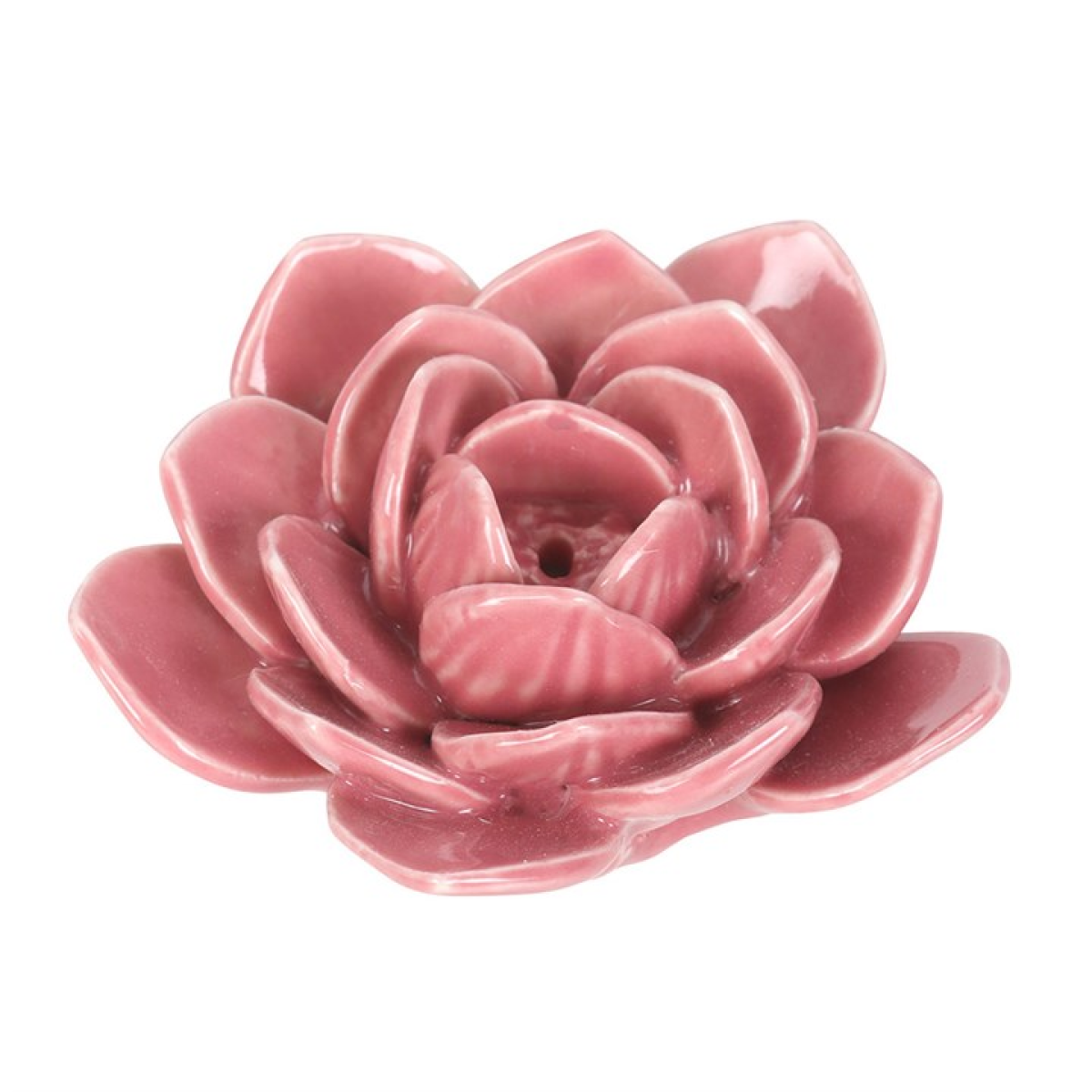 Pink Water Lily Incense Stick Holder – Ceramic Floral Decor
