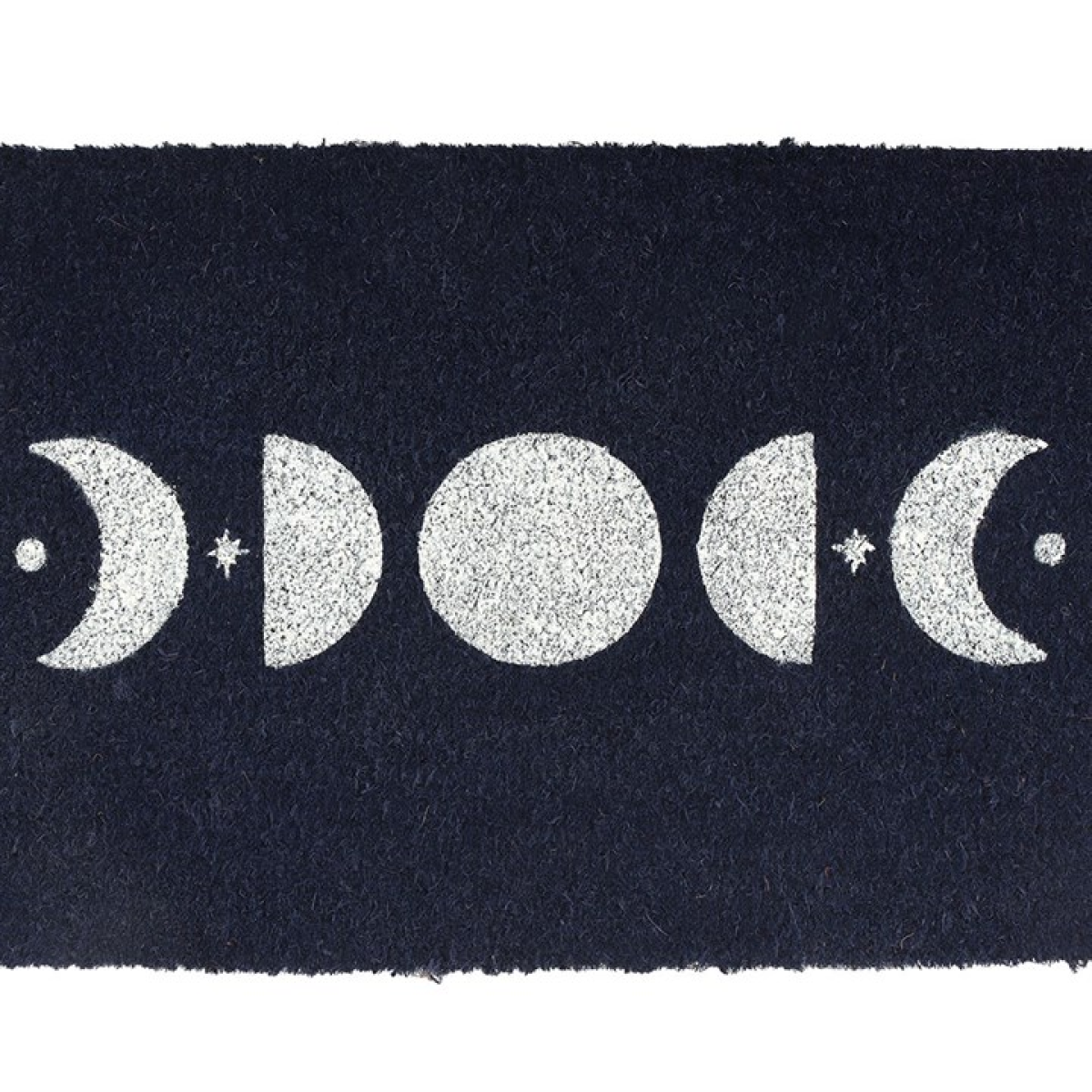 Moon Phase Doormat – Dark Blue Celestial Door Mat