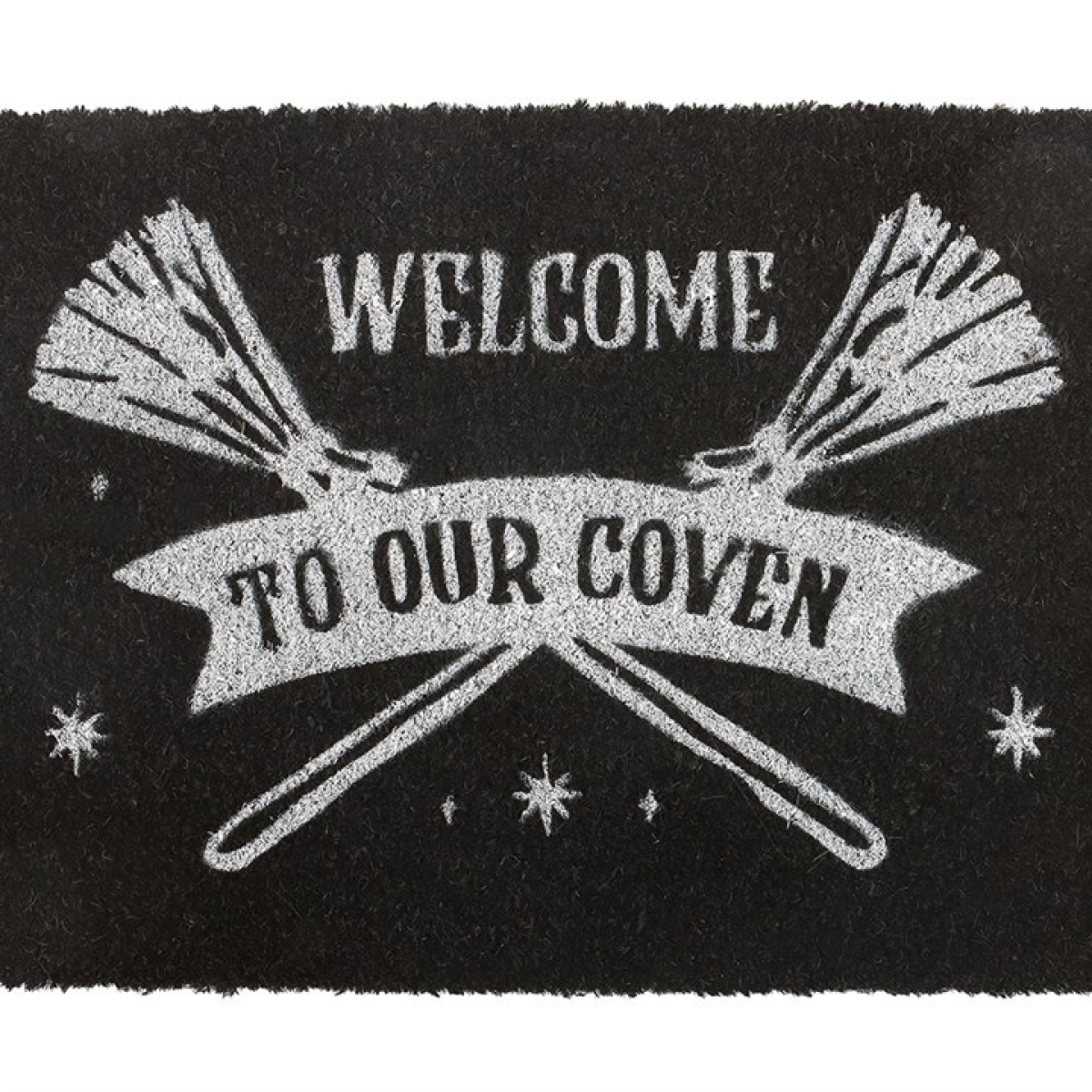 Welcome to Our Coven Doormat – Black Witchy Coir Door Mat
