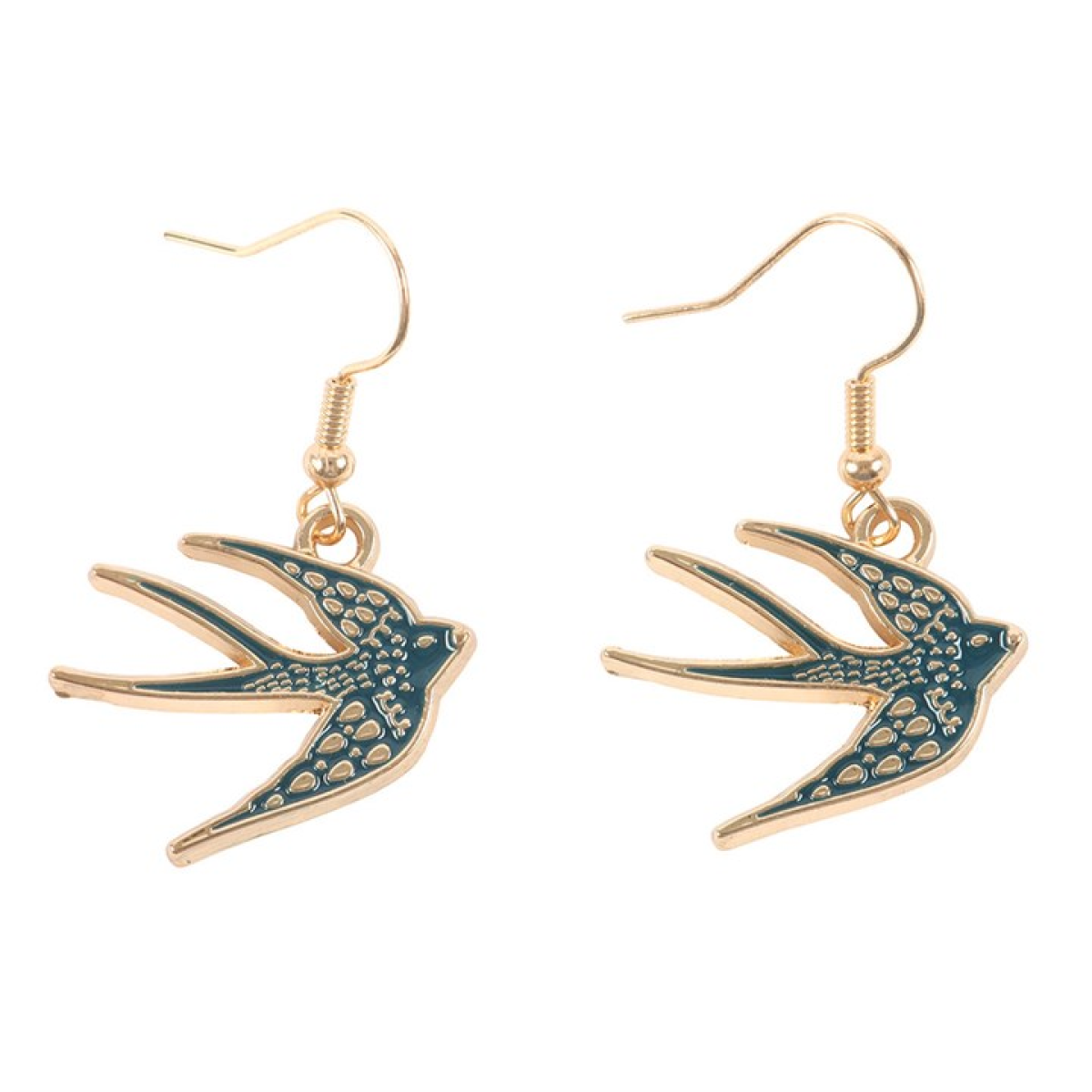 Spread Your Wings Swallow Earrings – Blue Gothic Folk Jewellery