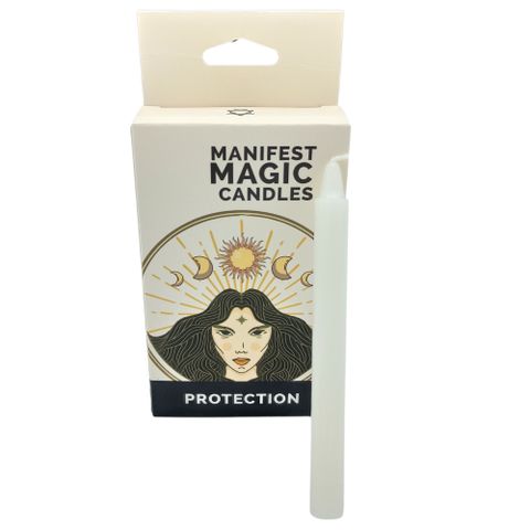 Manifest Magic Candles serve as powerful allies, sparking your intentions and deepening your spiritual path. Each candle is thoughtfully crafted and charged with purpose to support meditation, ritual work, or to fill your space with a calm, transformative energy. The Ivory Candle is specially made to anchor you in the material world, offering grounding vibrations that foster safety and resilience. Light it to reconnect with your foundation, awaken inner strength, and build a steady base for your life’s jour