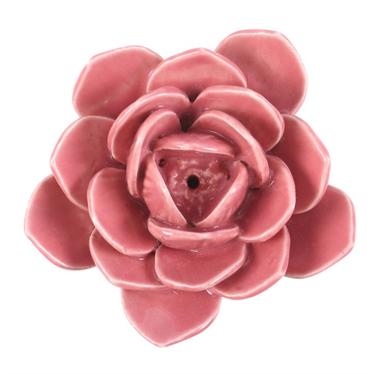 Pink Water Lily Incense Stick Holder – Ceramic Floral Decor