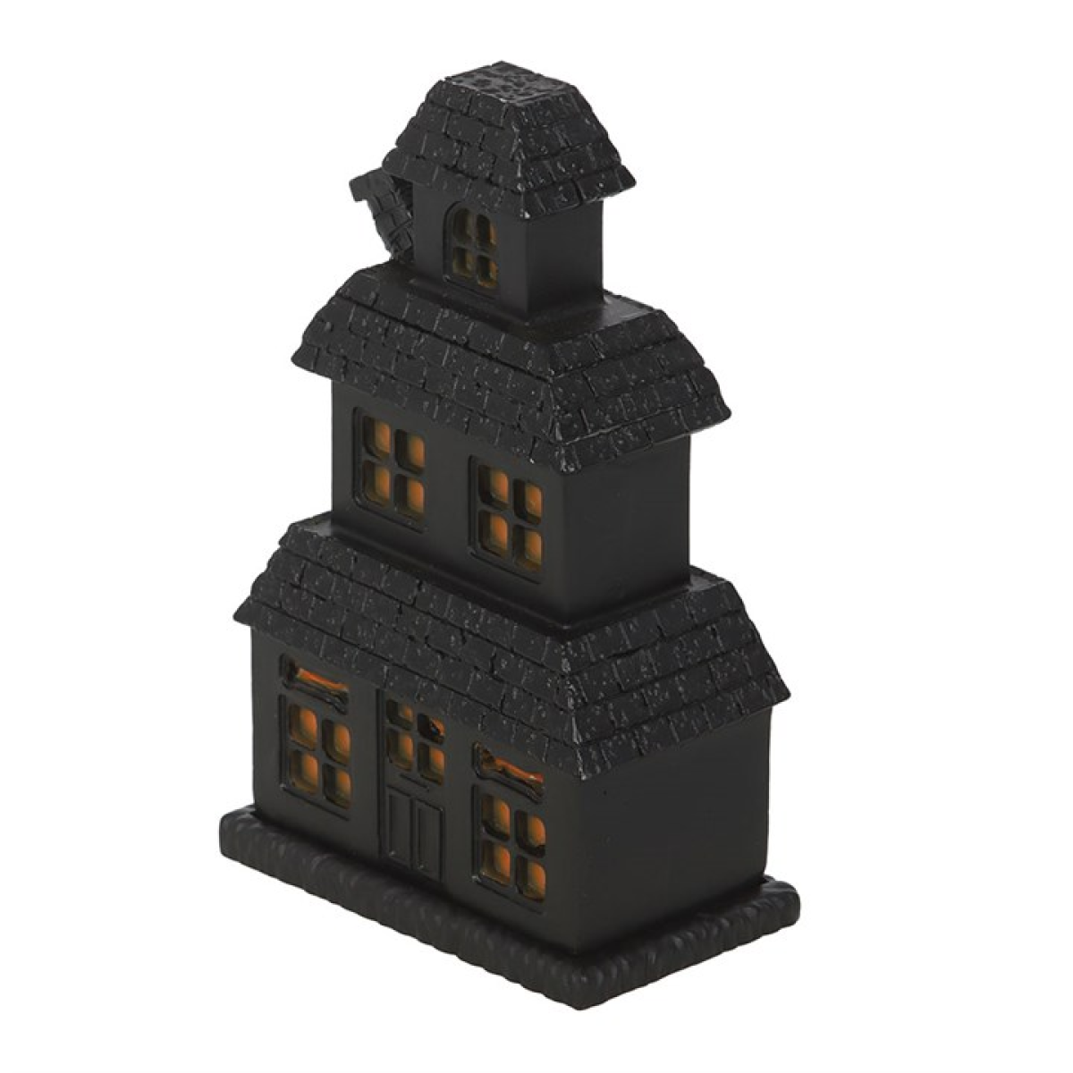 Black Haunted House Incense Cone Holder – Gothic Spooky Decor