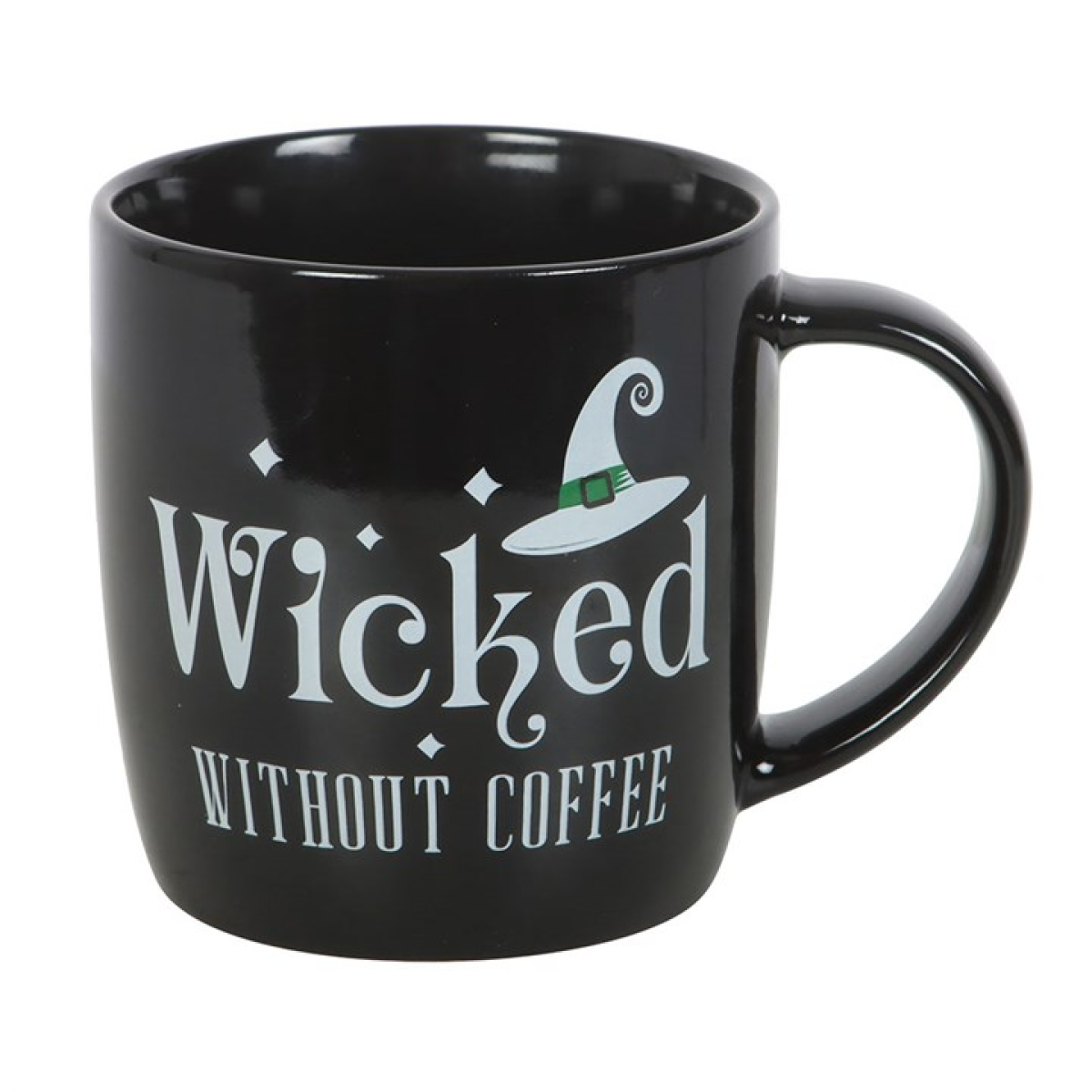 Wicked Without Coffee Mug – Witch Hat Design Gothic Coffee Cup