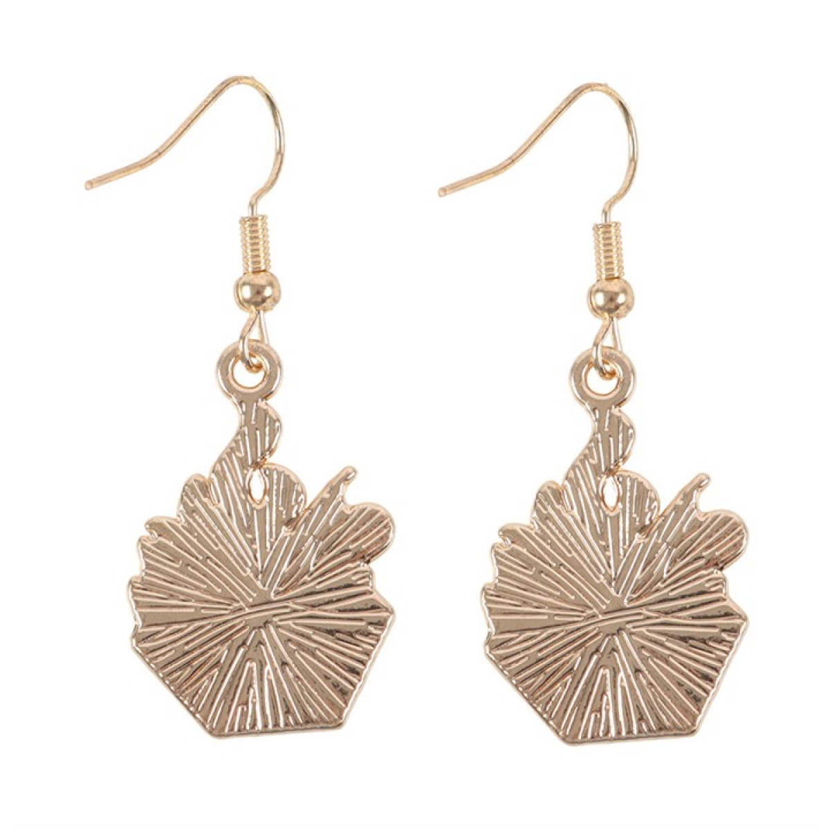 Burning Dice Earrings – Pink & Red Flame Alternative Jewellery