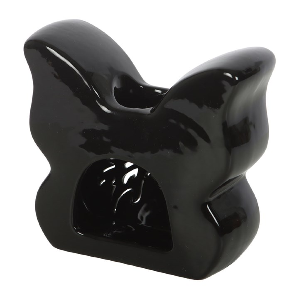 Black Cut-Out Butterfly Oil Burner – Gothic Aromatherapy Decor