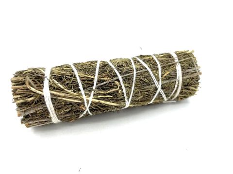 In the sacred stillness of the Earth, Desert Sage speaks in whispers of ancient wisdom. This 10 cm smudge stick, hand-bound under the moon’s gaze, is a powerful tool for spiritual purification, protection, and clarity. As the sacred smoke rises, it carries away stagnant energy, opening a path to deeper knowing. Use in ritual, cleansing ceremonies, or before meditation to call upon ancestral guides and awaken your inner seer.

Crafted by nature, honored by tradition — Desert Sage is a guardian of light in sh