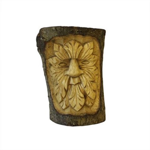 Summon the ancient spirit of the forest with this Tree Trunk Carving of the Small Green Man, a sacred symbol of renewal, growth, and nature's eternal cycle. Hand-carved from reclaimed Chinaberry (Jempinis) and Hibiscus wood, each piece tells a story—etched by skilled hands, echoing the whispers of the woodland.

These enchanting carvings capture the essence of the Man of the Wood, a powerful guardian of trees and the turning seasons. Place him among your herbs and hedgerows, or let him watch over your sacre