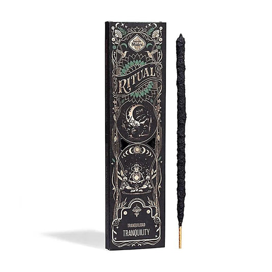 Breathe deep, dear one, for this spell is woven in smoke and silence. The Sagrada Madre Ritual Incense – Tranquility is no mere scented stick—it is a wand of calm, crafted by wise hands in the heart of Argentina. Each wand holds the magic of aromatic oils, sacred charcoal, salt, and plant-bound resins, pressed into six elegant sticks of 23cm. Each burns for nearly an hour, calling forth stillness with every flicker of flame.