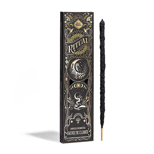 Sweep the unseen and stir the sacred with the Sagrada Madre Ritual Incense – Energetic Cleaning. Handmade in Argentina by wise folk who honour the Earth, each of these six 23cm sticks is forged from aromatic oils, salt, charcoal, and a natural plant-based binder. With a burn time of nearly one hour, each stick serves as a wand of smoke to cleanse and renew.

This incense is a powerful ally for energetic clearing—whether for your body, your home, or your ritual tools. Light it with intention, then guide the 