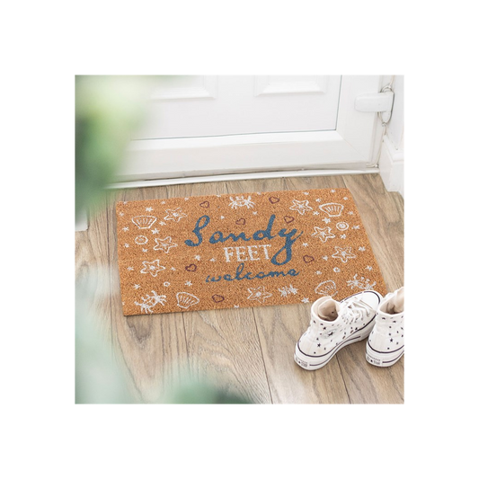 Natural Sandy Feet Welcome Doormat