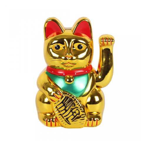 Welcome the abundant energy of prosperity into your sacred space with our Chinese Lucky Waving Cat, a beloved symbol of wealth and good fortune in Feng Shui traditions. Known as Maneki-Neko in Japanese and cherished in Chinese culture, this magical talisman radiates an energy that draws in prosperity, opportunities, and supportive relationships.

With its gentle, rhythmic waving motion from the left paw, this enchanting cat beckons wealth, business success, and financial luck into your life. Whether placed 