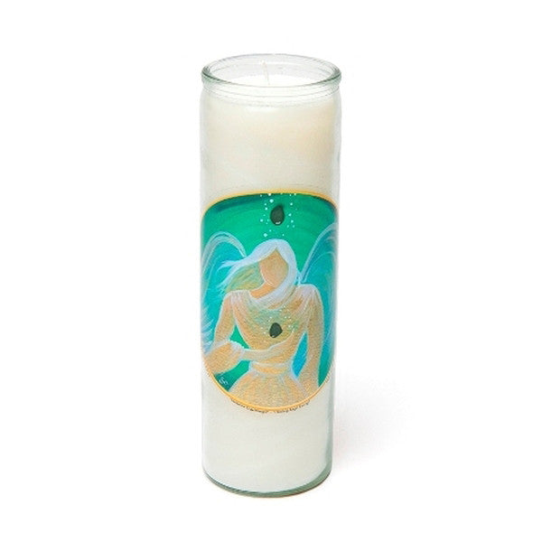 Open the heart and invite gentle healing with this Angel Healing Candle, glowing with soothing green energy. Featuring a serene angel design aligned with the heart chakra, this candle is infused with sacred Frankincense and Myrrh to support emotional balance, love, and inner peace. Made from 100% natural stearin with a pure cotton wick, it burns cleanly and steadily for up to 100 hours. Perfect for meditation, healing rituals, and creating a calm, heart-centred sanctuary filled with soft, nurturing light.