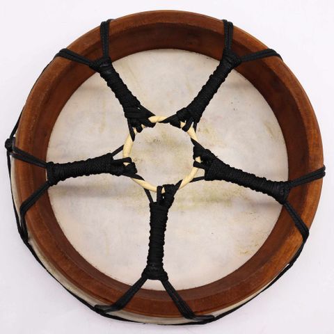 Channel the sacred energy of rhythm and protection with our 30cm Hamsa Shamanic Drum. Handcrafted from premium Suar wood and covered with authentic goat skin, this mystical drum is as visually captivating as it is spiritually empowering.

The drum features the Hamsa symbol, a revered emblem across cultures, known for its protective qualities and ability to ward off negative energy. Ideal for shamanic journeying, ritual work, sound healing, or sacred music, this drum brings depth and power to any spiritual p