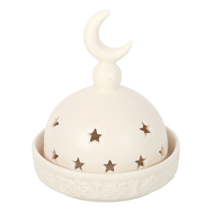 Mosque Incense Cone and Tealight Holder – Ceramic Spiritual Decor