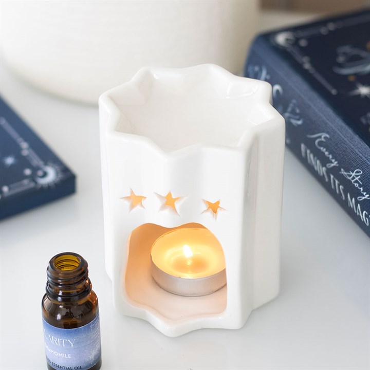White Star Oil Burner – Celestial Aromatherapy Decor