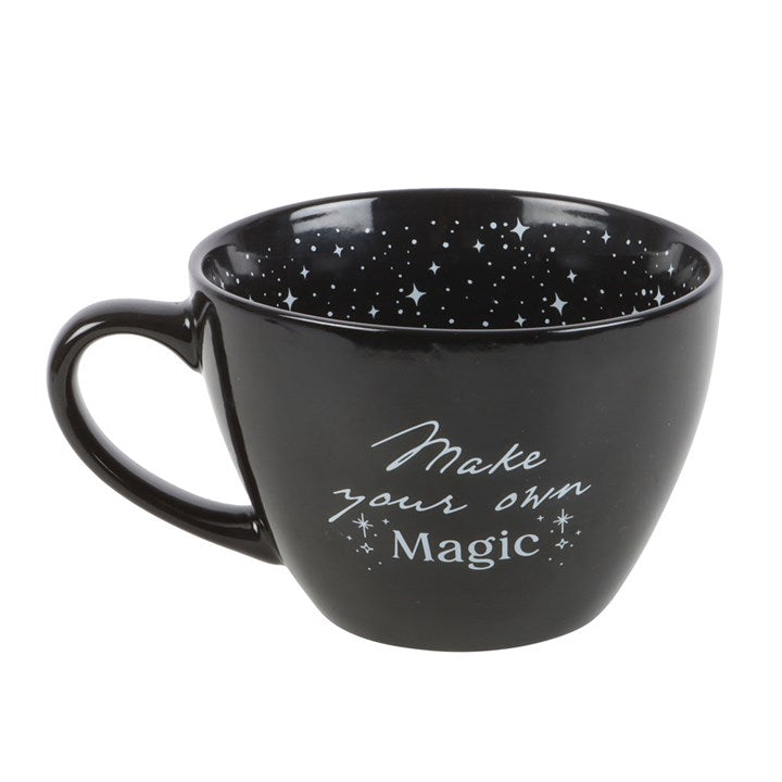 Make your own magic with every sip and start your day beneath the stars with the Make Your Own Magic Mug. This beautifully designed 350ml ceramic mug features a vast starry night sky pattern and a gentle, empowering affirmation — a daily reminder that your magic begins from within.

Crafted with care and finished in deep celestial tones, this enchanting mug transforms your morning brew into a mindful ritual. Whether filled with coffee, tea, or your favourite potion, it inspires calm confidence and a moment 
