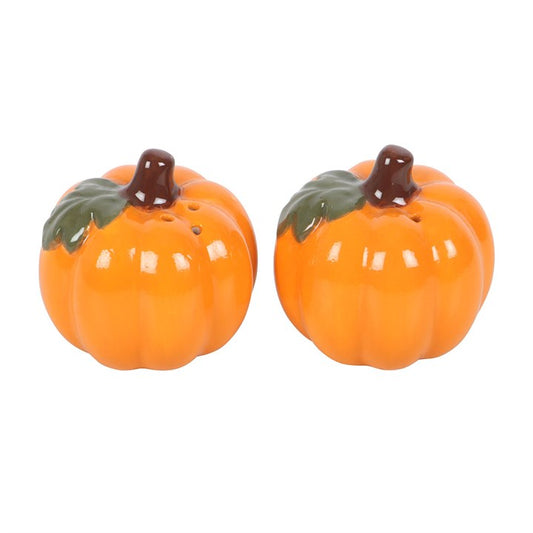 Spice up your table setting with these cute pumpkin-shaped ceramic salt and pepper shakers. Perfect for creating an autumnal display in the kitchen or dining room, it's ideal for celebrating autumn and Halloween.