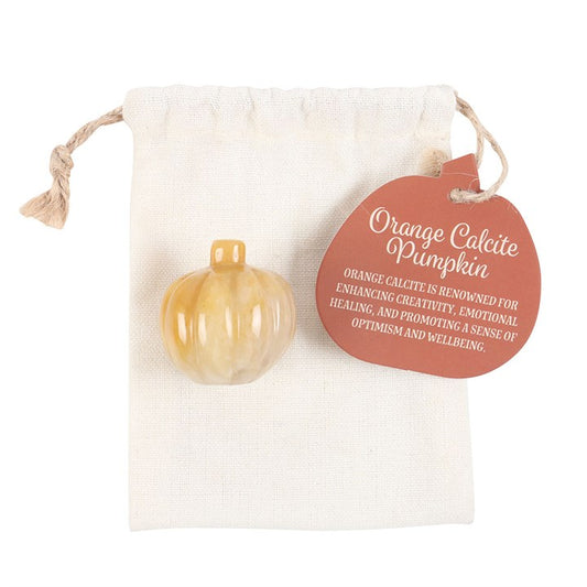 Welcome positive energy this autumn with this pumpkin-shaped orange calcite crystal. Carefully carved into shaped, orange calcite is generally seen as a vibrant and energising stone that brings warmth, healing, and inspiration. A unique gift for crystal lovers or anyone who appreciates unique and meaningful gifts.