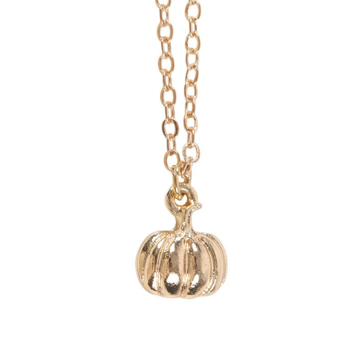This charming, gold-toned pumpkin necklace comes nestled on a matching greeting card, making it the perfect gift for showing love and support during the autumn season. Includes a matching envelope with a cosy autumn-inspired print.