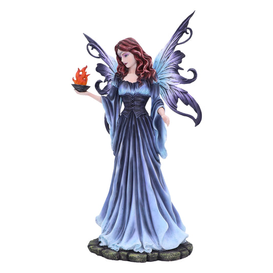 This is the exquisite Fairy Figurine, Enya. She is stunning, a true work of art, meticulously crafted and painted by hand to capture every intricate detail.