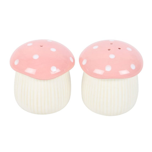 Add an enchanting touch to your meals with these charming pink mushroom salt and pepper shakers. Crafted from ceramic, this delightful duo brings whimsy and magic to any kitchen, making them an ideal gift for those who adore the mystical and the cute. Best cared for by hand washing.