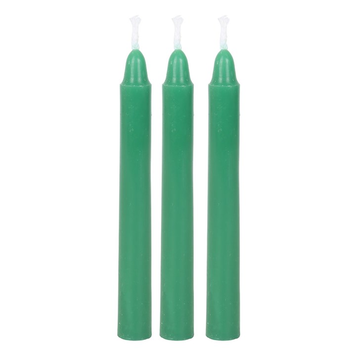 Green Witch Spell Candles – Pack of 12 Ritual & Intention Candles